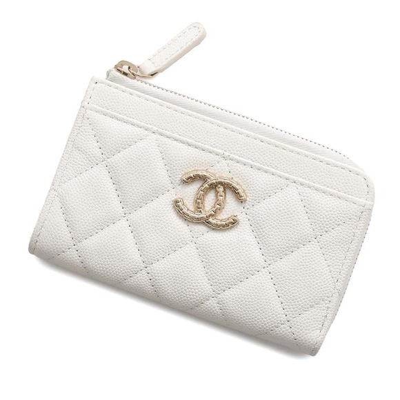 [Chanel] Chanel Matelasse Caviar Skin Fragment Case Coin Card AP3999 Black [Used] [Authenticated and Guaranteed Authentic] 215227